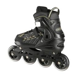 Nils Extreme NA1128 černo-zlaté kolečkové brusle nastavitelné POUZE L(EU 39-42) (VÝPRODEJ)