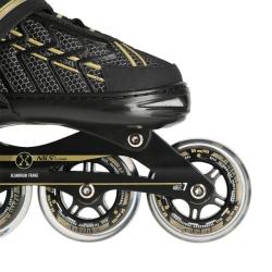 Nils Extreme NA1128 černo-zlaté kolečkové brusle nastavitelné POUZE L(EU 39-42) (VÝPRODEJ)