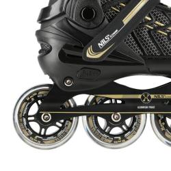 Nils Extreme NA1128 černo-zlaté kolečkové brusle nastavitelné POUZE L(EU 39-42) (VÝPRODEJ)