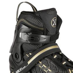 Nils Extreme NA1128 černo-zlaté kolečkové brusle nastavitelné POUZE L(EU 39-42) (VÝPRODEJ)