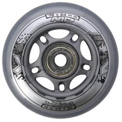 Nils Sestava čirých PU koleček 72x24 + ložiska ABEC7