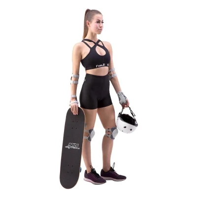 NILS EXTREME Souprava chráníčů H704 šedá POUZE L (VÝPRODEJ)
