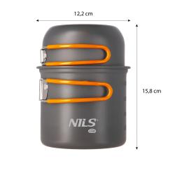 Nils CAMP Kempingová sada 2 hrnců s příborem NC1704