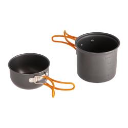 Nils CAMP Kempingová sada 2 hrnců s příborem NC1704