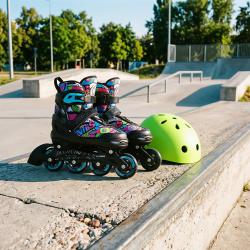 Nils NH10907 TINTY 4v1 zelené dětské kolečkové brusle