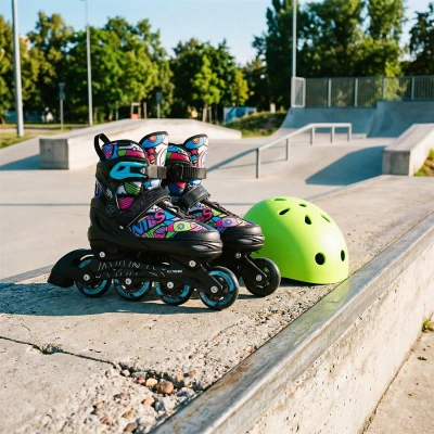 Nils NH10907 TINTY 4v1 zelené dětské kolečkové brusle
