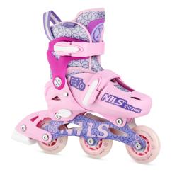 Nils Extreme NA13102 růžové dětské kolečkové brusle
