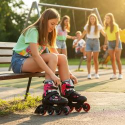 Nils NA2053A VIBE růžové kolečkové brusle