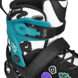 Nils NA2053A VIBE tyrkysové kolečkové brusle