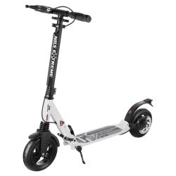 Nils Extreme HM208T bílá odpružená koloběžka s ruční brzdou