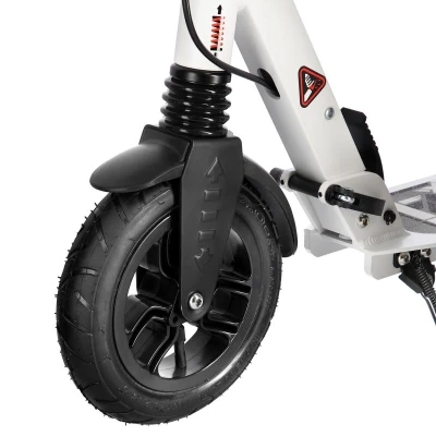 Nils Extreme HM208T bílá odpružená koloběžka s ruční brzdou