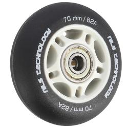 Nils Matná kolečka Extreme PU 70x24 82A s ložisky ABEC 9, černá, 4 ks