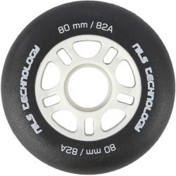 Nils Matná kolečka Extreme PU 80x24 82A s ložisky ABEC 9, černá, 4 ks