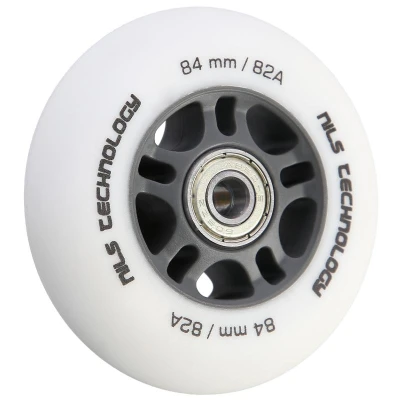 Nils Matná kolečka Extreme PU 84x24 82A s ložisky ABEC 9, bílá, 4 ks Nils Matná kolečka Extreme PU 84x24 82A s ložisky ABEC 9, bílá, 4 ks