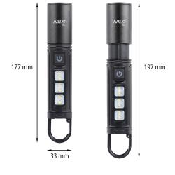 NILS CAMP Multifunkční LED svítilna NC0003 800 lm