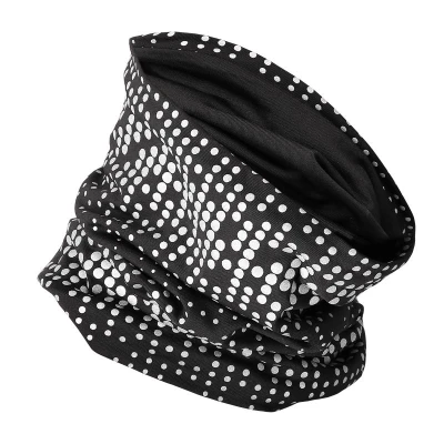Nils OKN0477 černý s bílými tečkami multifunkční šátek