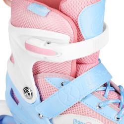 Nils NA0189 bílá sada kolečkových bruslí a chráničů POUZE L(39-42) (VÝPRODEJ)