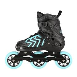 Nils NA19318 černo-tyrkysové dětské kolečkové brusle POUZE L(EU 39-42) (VÝPRODEJ)