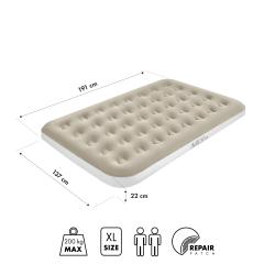 Nils Nafukovacia matrac Camp NC2802 béžová 191x137x22 cm