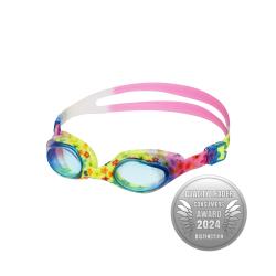 NILS Aqua Plavecké okuliare NQG170FAF Junior modré/kvetované