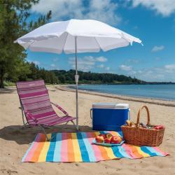 Nils Plážové křeslo Camp NC3035 růžové