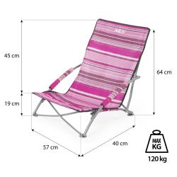 Nils Plážové křeslo Camp NC3035 růžové