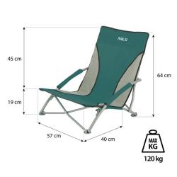 Nils Plážové křeslo Camp NC3035 zelené