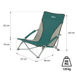 Nils Plážové křeslo Camp NC3035 zelené