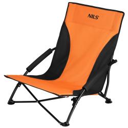 NILS Plážové křeslo NC3035 oranžovo-černé