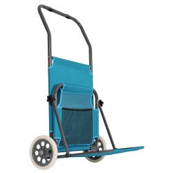 Nils Plážové lehátko se stínítkem Camp NC3307 modré