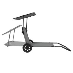 Nils Plážové lehátko se stínítkem Camp NC3307 šedé