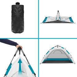 NILS Pop-up plážový stan NC4802 šedý
