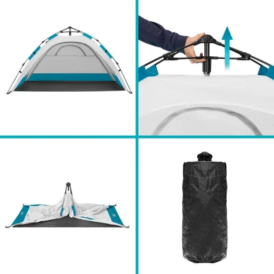 NILS Pop-up plážový stan NC4802 šedý