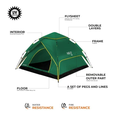 Nils Pop-up stan Camp NC4801 Shadow 2 zelený