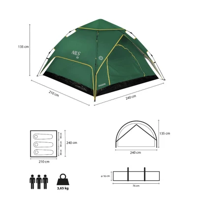 Nils Pop-up stan Camp NC4801 Shadow 2 zelený