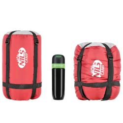 Nils NC2008 bordó/šedý prodloužený spací pytel