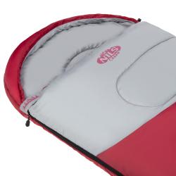 Nils NC2008 bordó/šedý prodloužený spací pytel