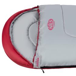 Nils NC2008 bordó/šedý prodloužený spací pytel