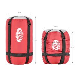 Nils NC2008 bordó/šedý prodloužený spací pytel