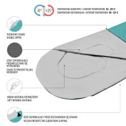 NILS Prodloužený spací pytel NC2105 zelený