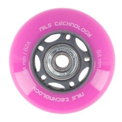Nils PU kolečka s ložisky EXTREME 64x24mm ABEC 7 růžové