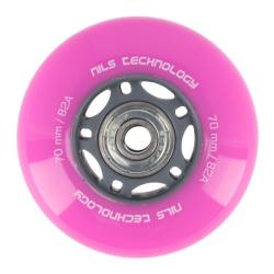 Nils PU kolečka s ložisky EXTREME 70x24mm ABEC 7 růžové