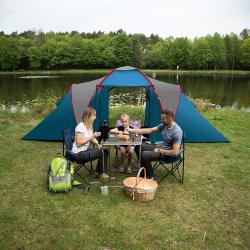 Nils NC6031 Highland modrý/světle šedý rodinný stan