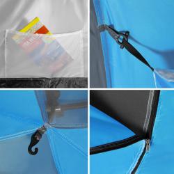 Nils NC6431 Highland IV modrý/šedý rodinný stan