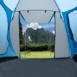 Nils NC6431 Highland IV modrý/šedý rodinný stan