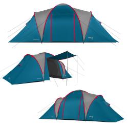 Nils NC6431 Highland IV modrý/světle šedý rodinný stan
