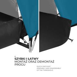 Nils NC6431 Highland IV modrý/světle šedý rodinný stan