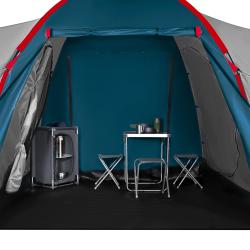 Nils NC6431 Highland IV modrý/světle šedý rodinný stan