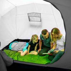 Nils NC6431 Highland IV modrý/světle šedý rodinný stan