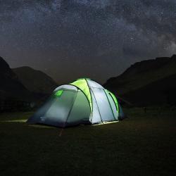 Nils NC6431 Highland IV zelený/šedý rodinný stan